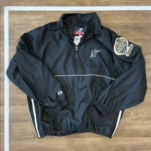 【XL相当】MAJESTIC MARLINS ナイロン　ジャケット XL相当】MAJESTIC MARLINS ナイロン ジャケット